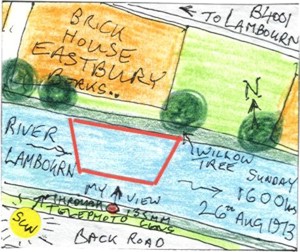 The River Lambourn at Eastbury IV (map)