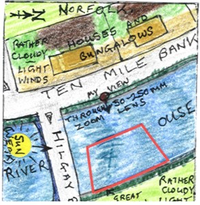 The River Ouse at Ten Mile Bank, Norfolk (map)