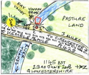 The River Thames Near Kemble (map)