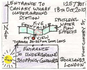 Split Spectra in a Docklands Fountain (map)