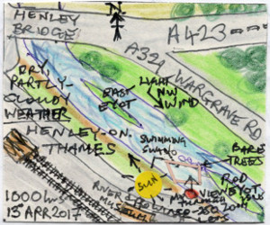 Prospecting Swan, Eyot Island, Henley-on-Thames (map)